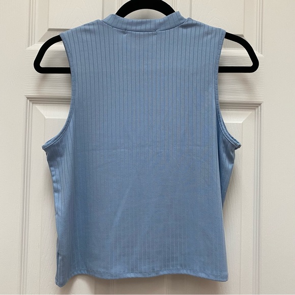 Vibe Sportswear Blue Ribbed Tank Top - Picture 4 of 4